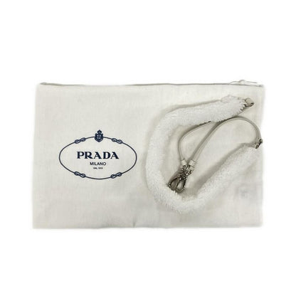 Prada Tote Bag Terry Mini Tote Bag 1bg447 White And Black