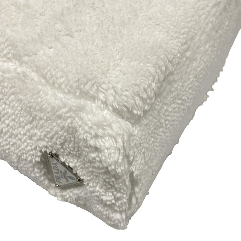 Prada Tote Bag Terry Mini Tote Bag 1bg447 White And Black