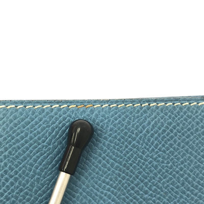 Hermes - Agenda Vision Leather Book Cabas - Light Blue