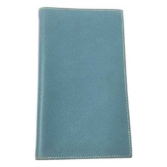 Hermes - Agenda Vision Leather Book Cabas - Light Blue