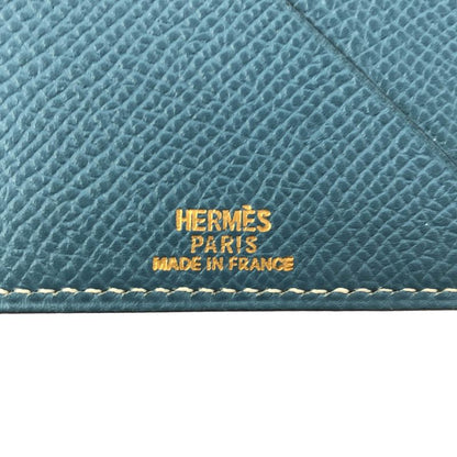 Hermes - Agenda Vision Leather Book Cabas - Light Blue
