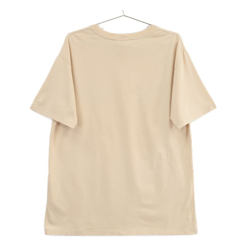 Celine Beige 2x681671q Cotton Logo Short Sleeve T-shirt XS