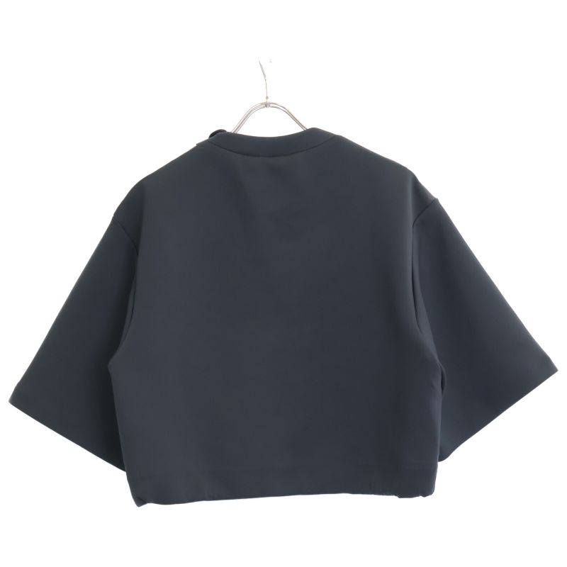 Prada Sport Black 135686 Linea Rossa Cropped Pullover XS