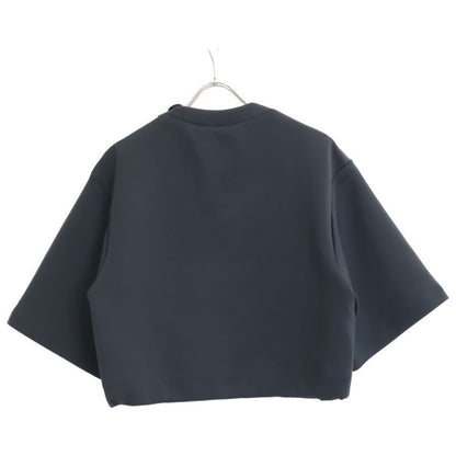 Prada Sport Black 135686 Linea Rossa Cropped Pullover XS