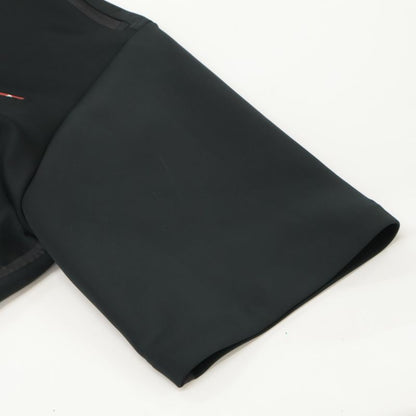 Prada Sport Black 135686 Linea Rossa Cropped Pullover XS