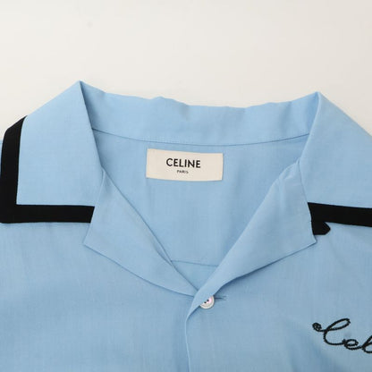Celine 2c516852c Blue Bowling Shirt 37
