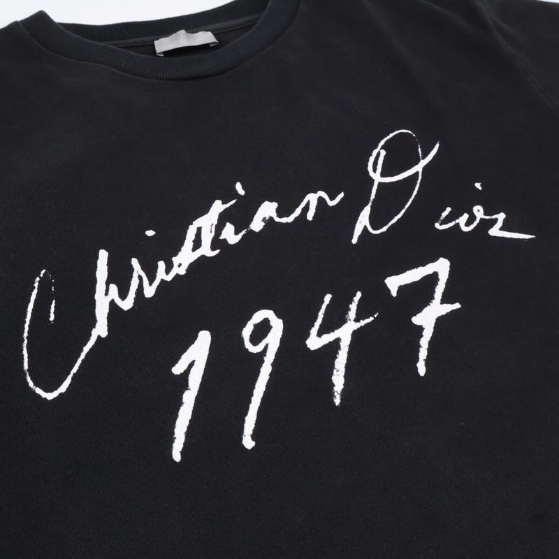 DIOR Black 1947 Handtrue T-shirt L