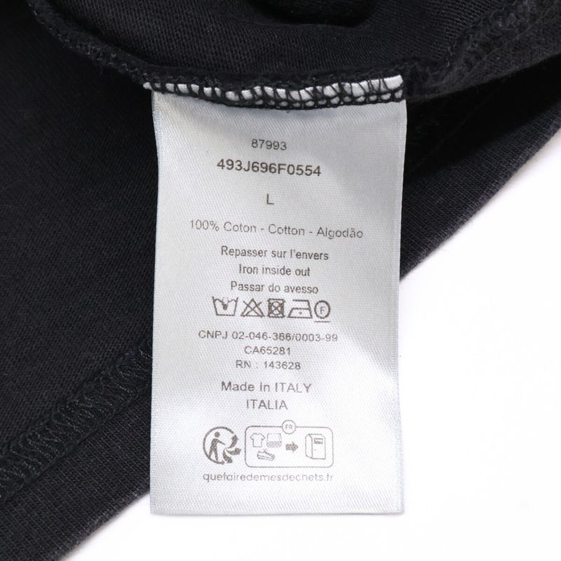DIOR Black 1947 Handtrue T-shirt L