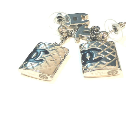 Chanel Cambon COCO Mark Line Earrings : Y3169