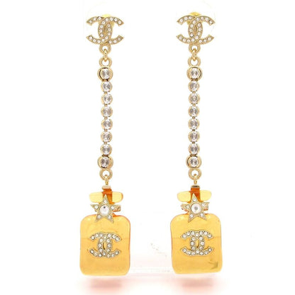 Chanel Earrings Coco Mark Gold And Orange Star / Perfume