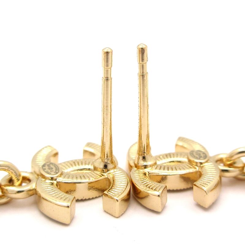 Chanel Earrings Coco Mark Gold And Orange Star / Perfume