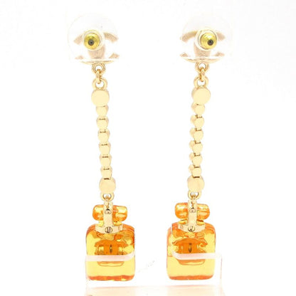 Chanel Earrings Coco Mark Gold And Orange Star / Perfume