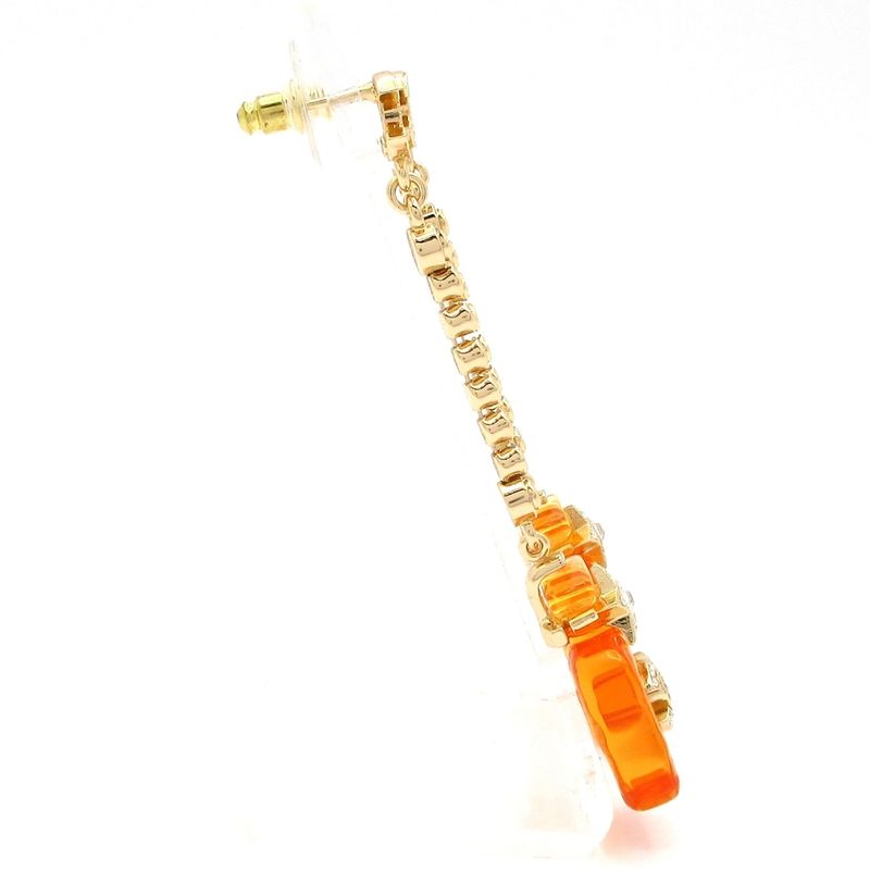 Chanel Earrings Coco Mark Gold And Orange Star / Perfume
