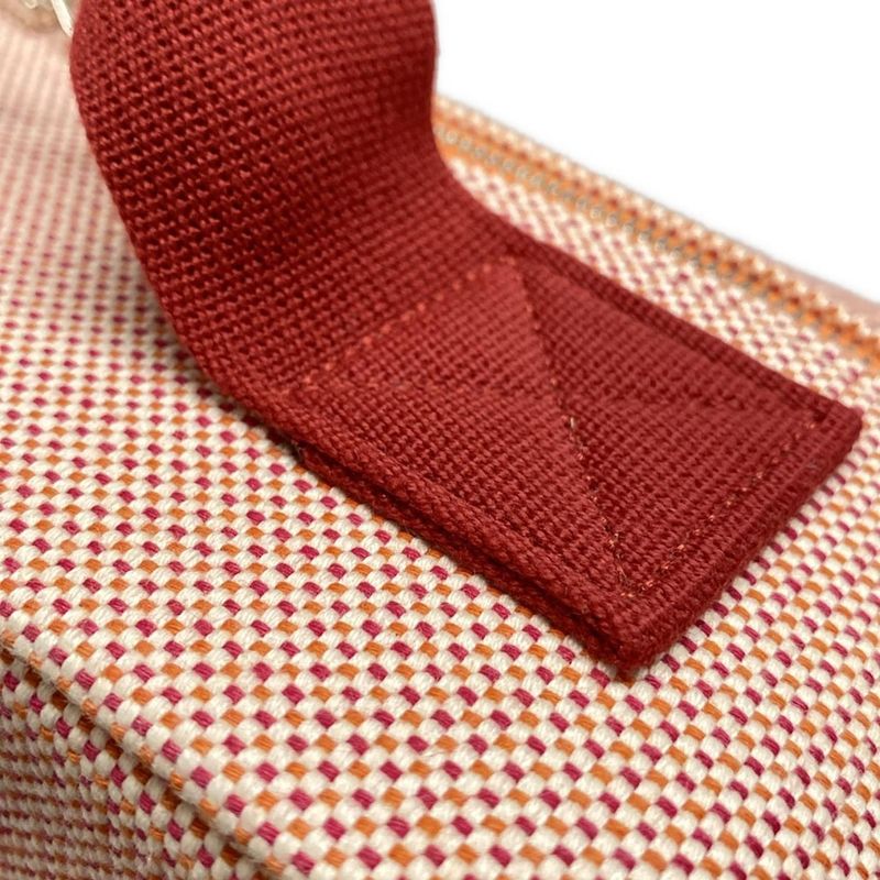 Hermes Vanity Bag Vanity Case Cabasin Orange And Raspberry Silver Hardware