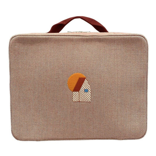 Hermes Vanity Bag Vanity Case Cabasin Orange And Raspberry Silver Hardware