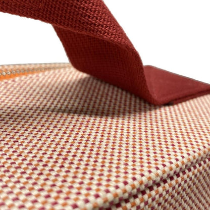 Hermes Vanity Bag Vanity Case Cabasin Orange And Raspberry Silver Hardware