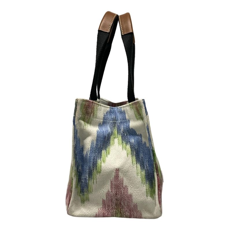 Loewe Tote Bag Pauraz Ibiza Ivory X Brown X Multi Beaded Leather