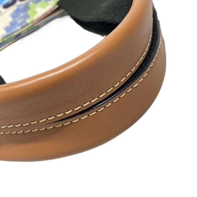 Loewe Tote Bag Pauraz Ibiza Ivory X Brown X Multi Beaded Leather