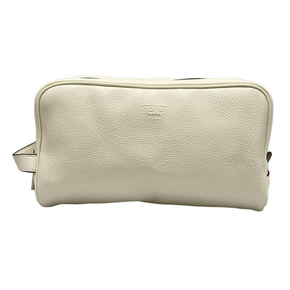 Fendi Clutch Bag - 7as378 Ivory Leather