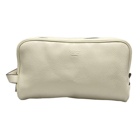 Fendi Clutch Bag - 7as378 Ivory Leather