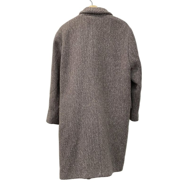 Louis Vuitton Coat - Brown And White Herringbone/ Monogram Pattern On Lining