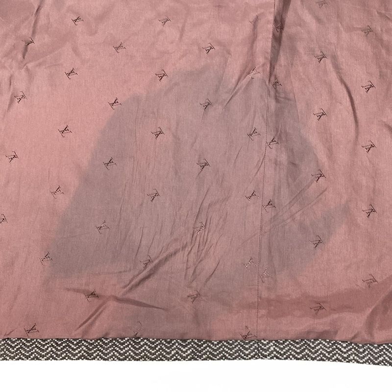 Louis Vuitton Coat - Brown And White Herringbone/ Monogram Pattern On Lining