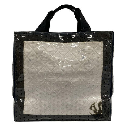 Chanel Tote Bag - White X Black X Multi Terrycloth/perforated