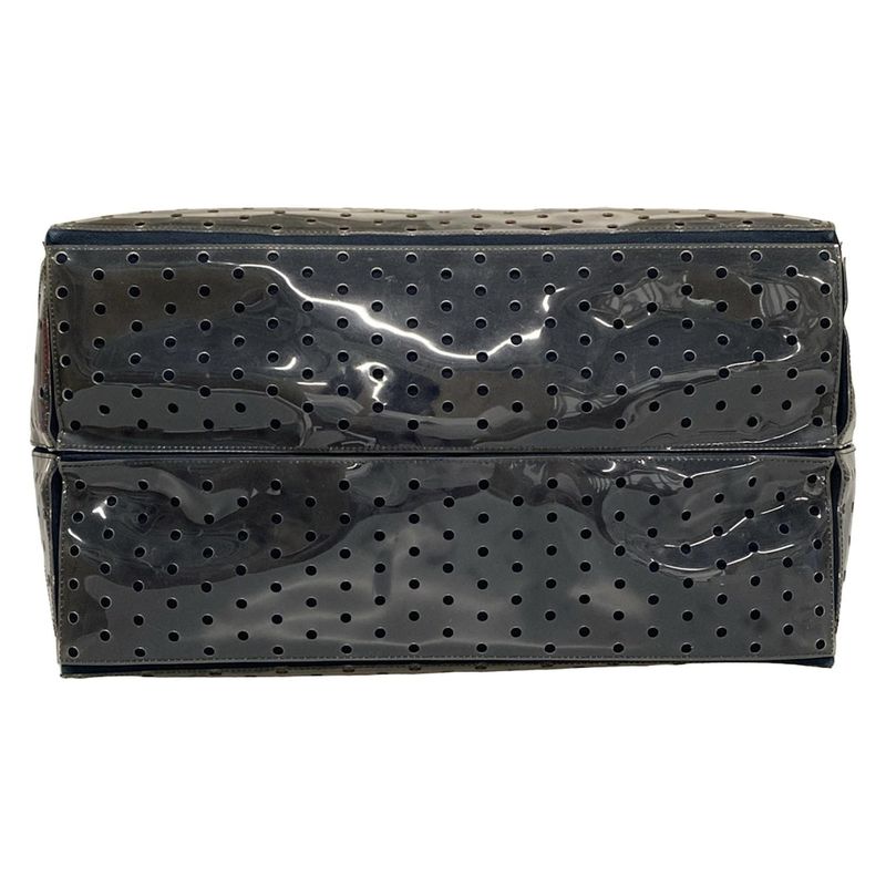 Chanel Tote Bag - White X Black X Multi Terrycloth/perforated