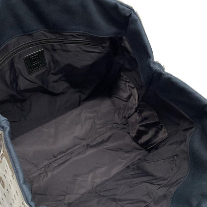 Chanel Tote Bag - White X Black X Multi Terrycloth/perforated