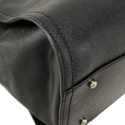 Chanel Tote Bag Deauville Line Black 2way/chain Shoulder/studded