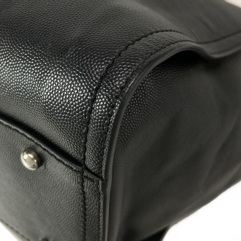 Chanel Tote Bag Deauville Line Black 2way/chain Shoulder/studded