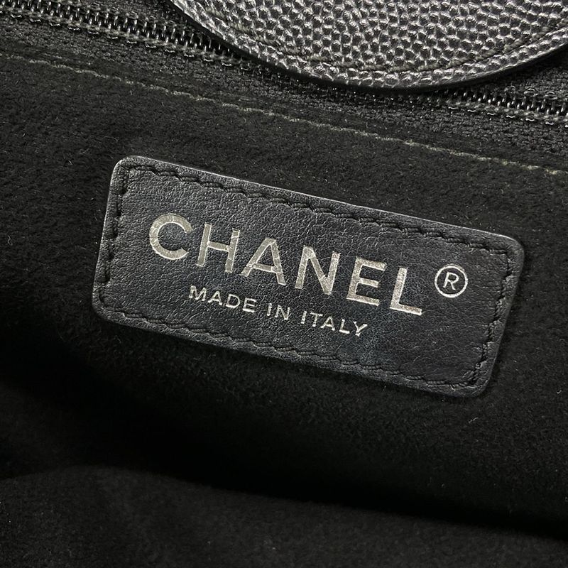 Chanel Tote Bag Deauville Line Black 2way/chain Shoulder/studded