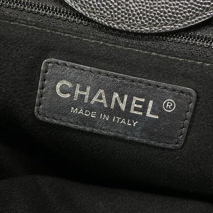 Chanel Tote Bag Deauville Line Black 2way/chain Shoulder/studded