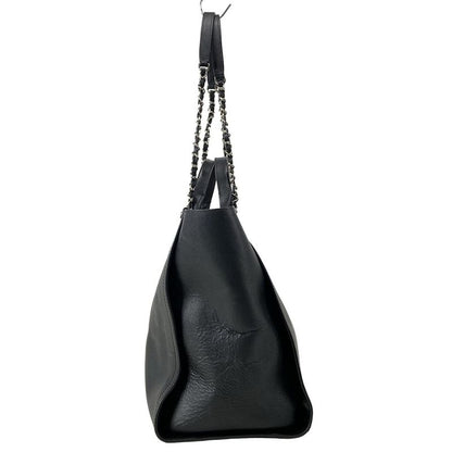 Chanel Tote Bag Deauville Line Black 2way/chain Shoulder/studded