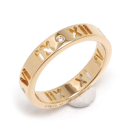 Tiffany & Co Atlas Earrings De Diamond Ring Approx 8.5 750pg