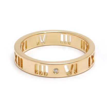 Tiffany & Co Atlas Earrings De Diamond Ring Approx 8.5 750pg