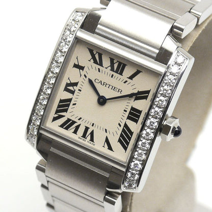 Cartier Tank Francaise MM Diamond Bezel W4ta0009