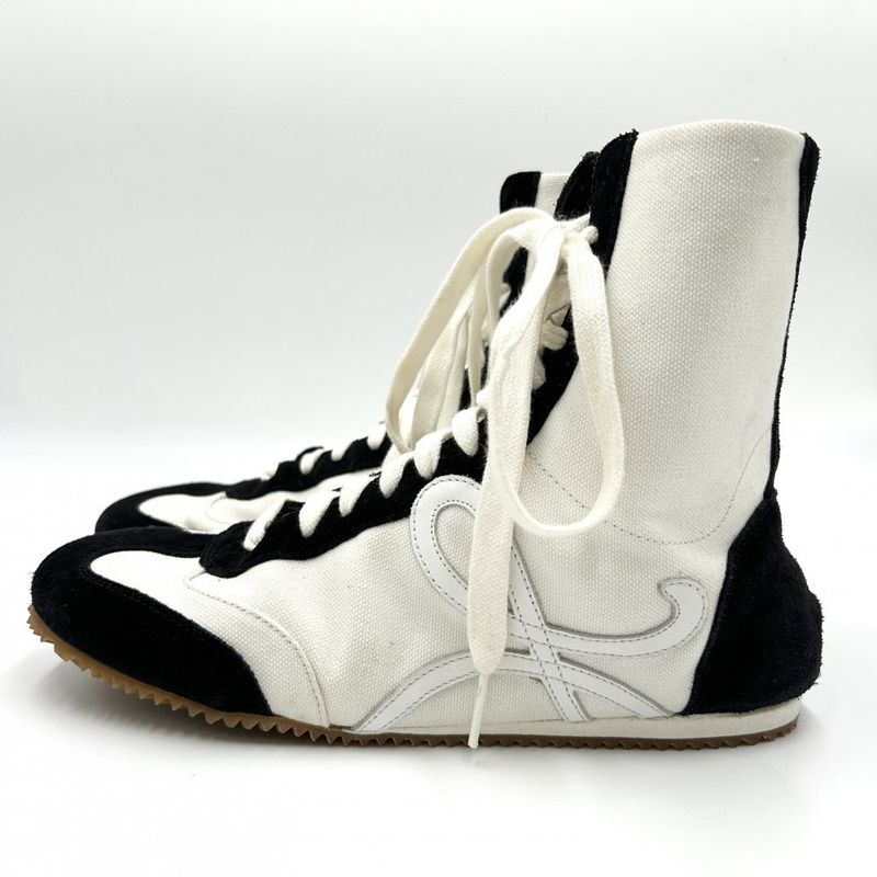 Loewe Sneakers Men's Ballet Runner High Cut Sneakers Anagram Shoes Loewe Canvas