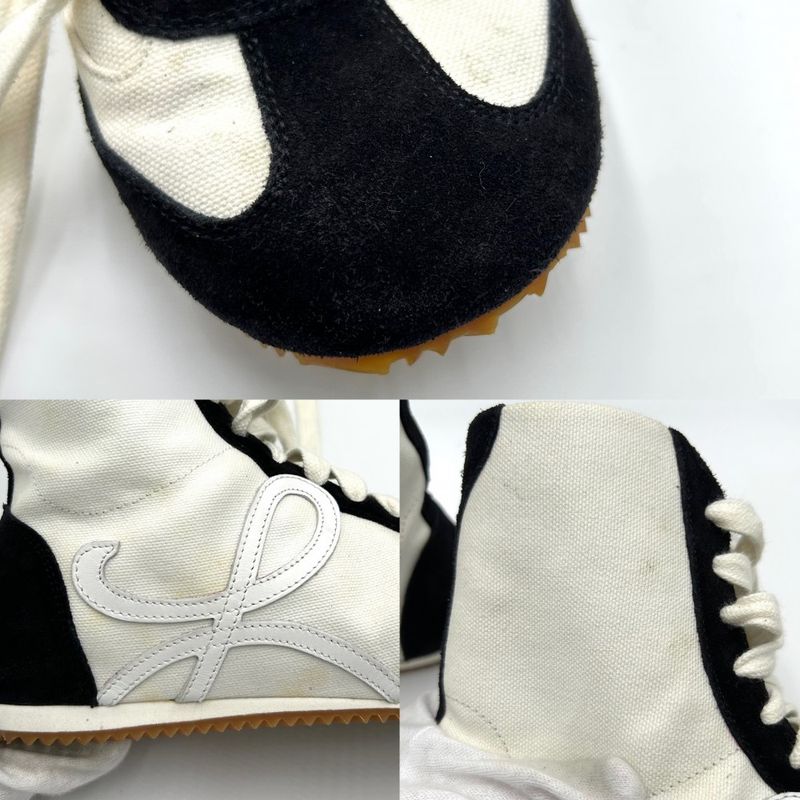 Loewe Sneakers Men's Ballet Runner High Cut Sneakers Anagram Shoes Loewe Canvas