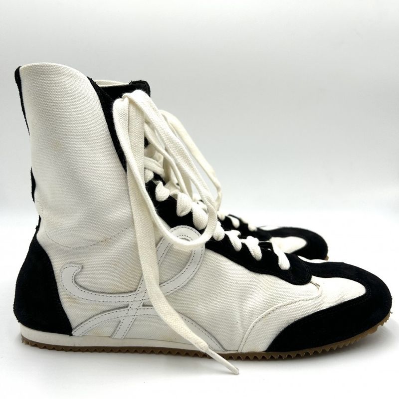 Loewe Sneakers Men's Ballet Runner High Cut Sneakers Anagram Shoes Loewe Canvas