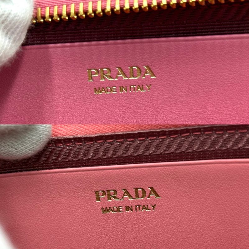 Prada Pouch Women Crochet Logo 2WAY Triangle Mini Shoulder Bag Mini Handbag Bag