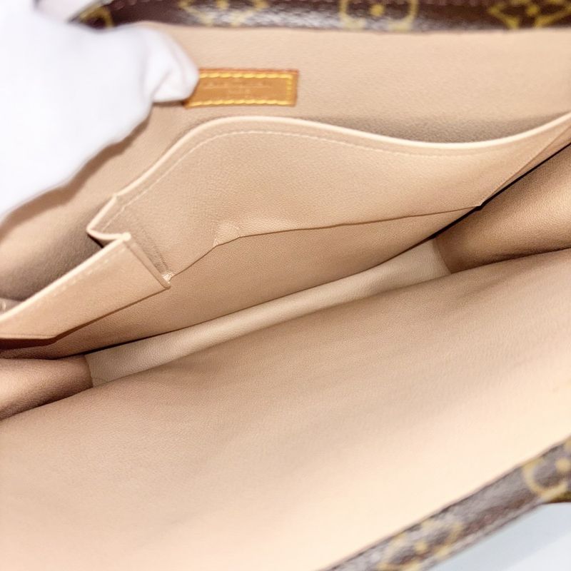 Louis Vuitton Tote Women's Monogram Sac Plat Handbag Business Bag Sac Plat Bag