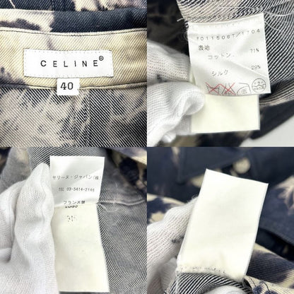Celine Long Sleeve Shirt Men Short Length Western Top Apparel Denim