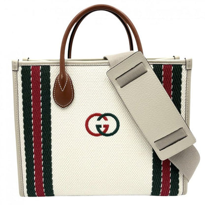 Gucci 2WAY Ladies Interlocking G Tote Bag Shoulder Bag Handbag Shoulder