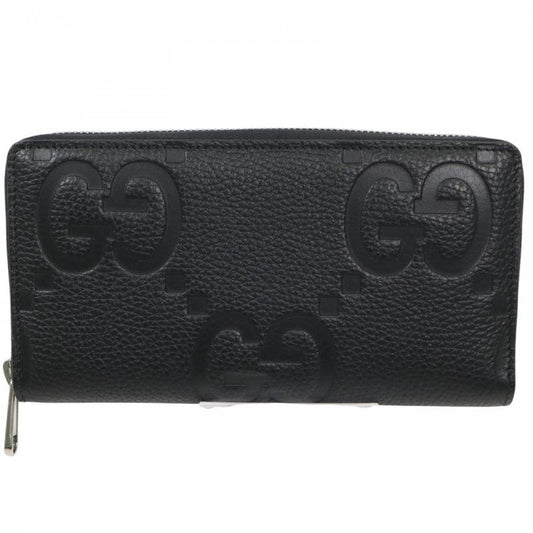 Gucci Long Wallet Men's Jumbo GG Zip Around Wallet Long Wallet Round Zipper