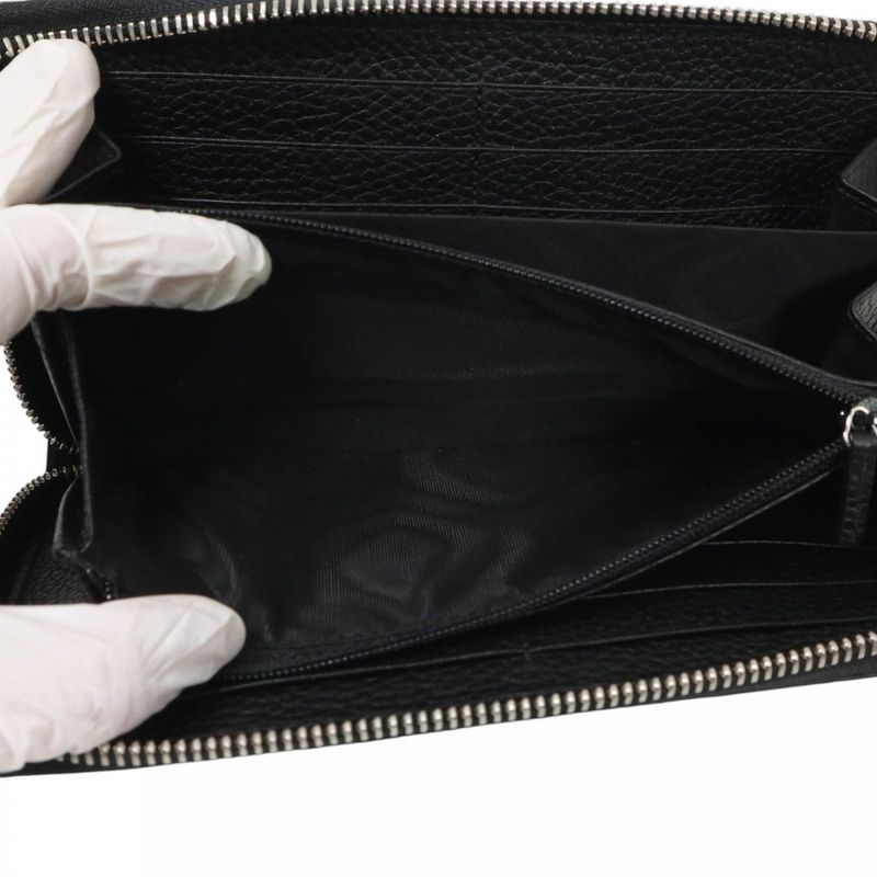 Gucci Long Wallet Men's Jumbo GG Zip Around Wallet Long Wallet Round Zipper