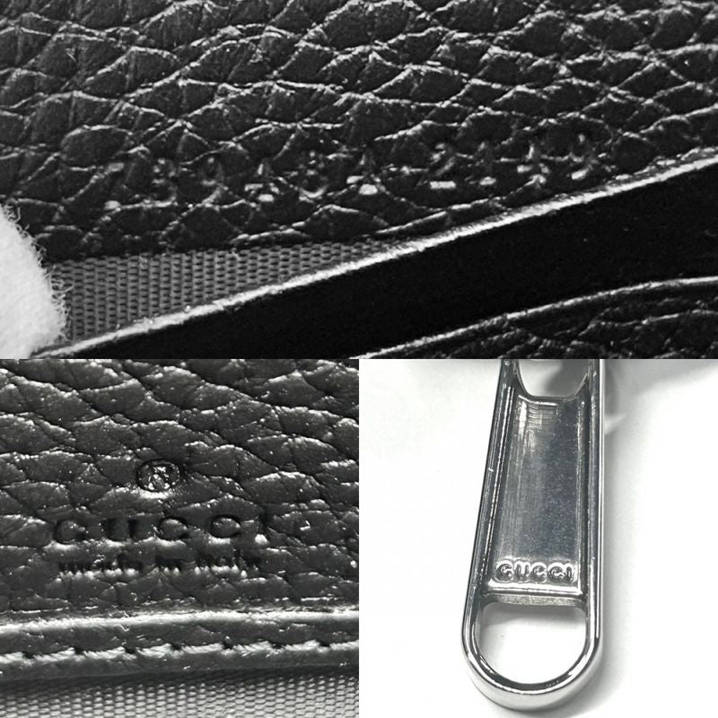 Gucci Long Wallet Men's Jumbo GG Zip Around Wallet Long Wallet Round Zipper