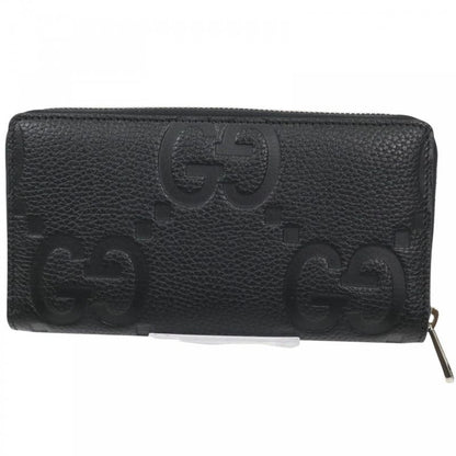Gucci Long Wallet Men's Jumbo GG Zip Around Wallet Long Wallet Round Zipper