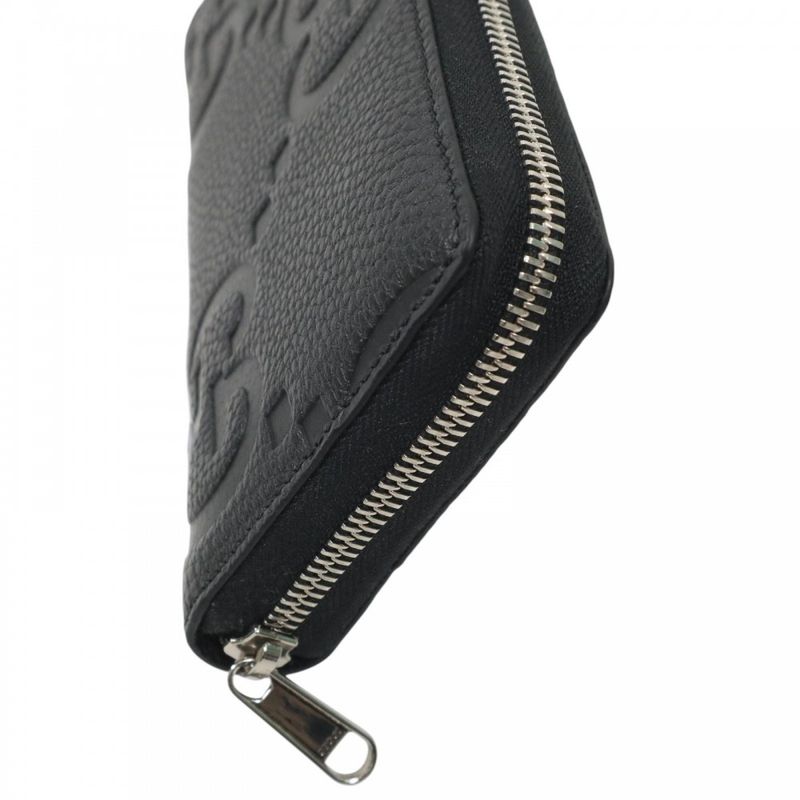 Gucci Long Wallet Men's Jumbo GG Zip Around Wallet Long Wallet Round Zipper