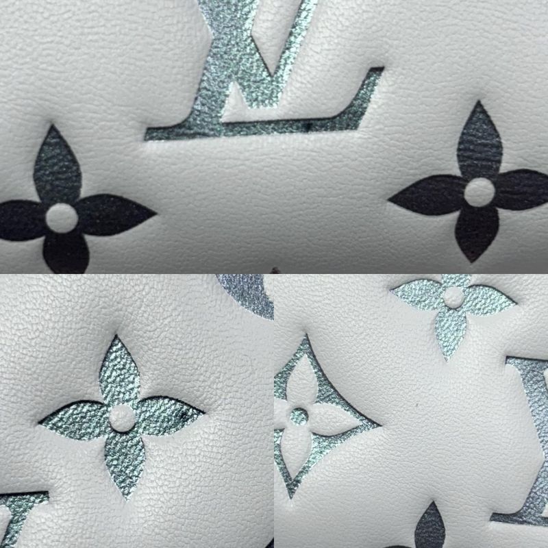 Louis Vuitton Bifold Wallet Women's Monogram Embossed Portefeuille Roux Compact